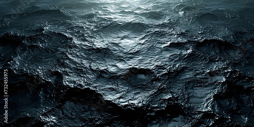 Moonlit Ocean: A Serene Nighttime Scene Generative AI
