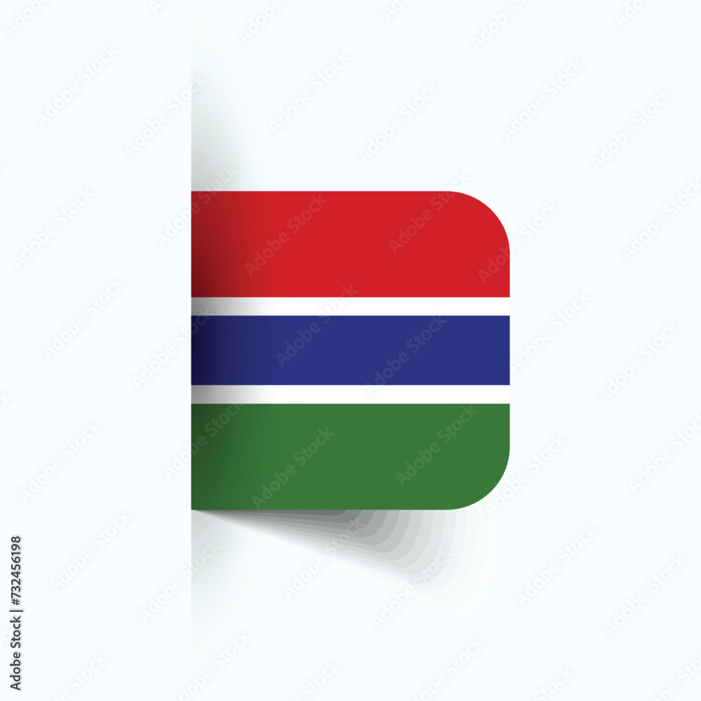 The Gambia national flag, The Gambia National Day, EPS10. The Gambia flag vector icon The Gambia national flag, The Gambia National Day, EPS10. The Gambia flag vector icon