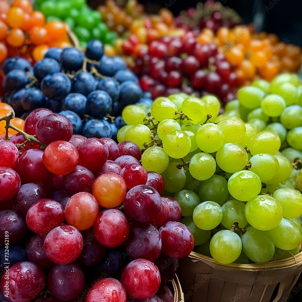 grapes for sale at a farmers market stand for sale in baskets grapes for sale at a farmers market stand for sale in baskets