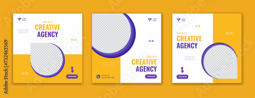 Digital Marketing Agency social media post template. official Social media ads vector templates fully editable, advertising design, business and corporate social media post and web banner
