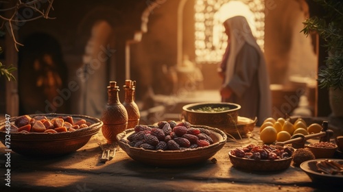 Immerse yourself in the culinary heritage of Ramadan as you discover the artistry of preparing Traditional Arabic dishes  showcasing the essence of dates and almonds.