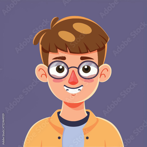 hires poster for digital cartoon character teen boy 

