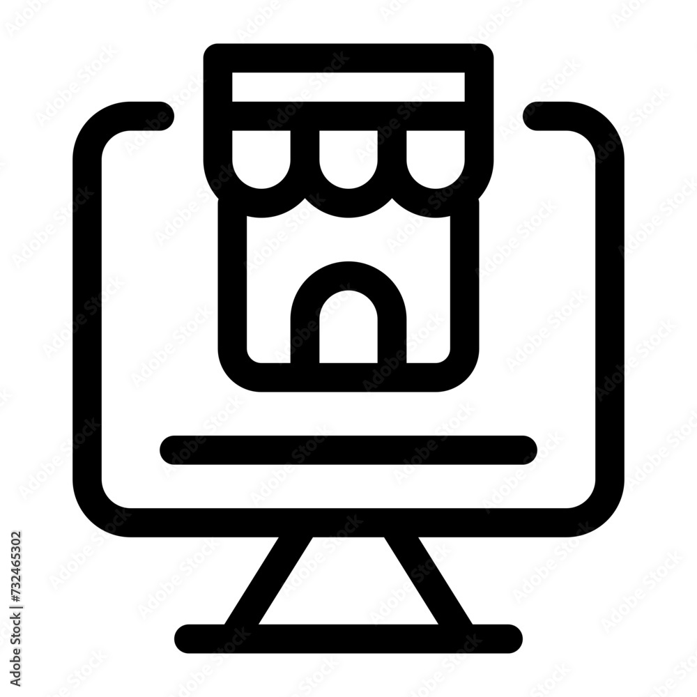 ecommerce line icon ecommerce line icon