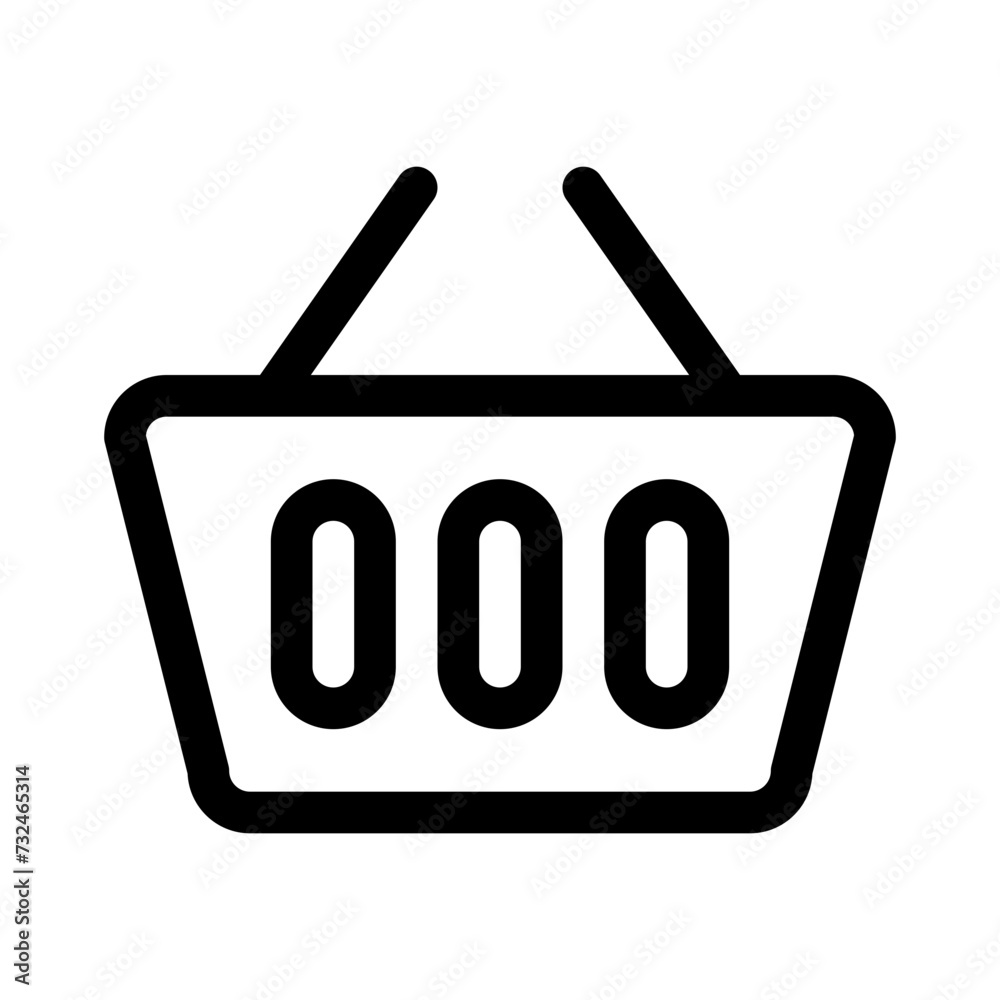 shopping basket line icon shopping basket line icon