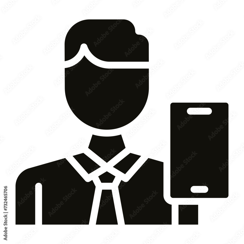 Millennial Male icon vector image. Can be used for New Media. Millennial Male icon vector image. Can be used for New Media.