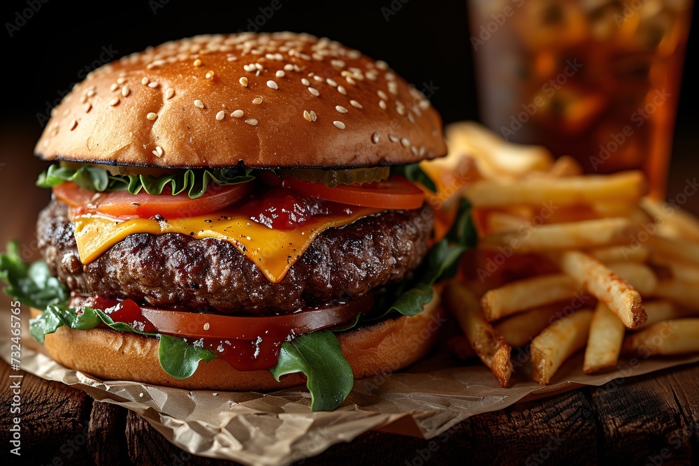 Ham Solo - A Hamburger with a Side of Fries Generative AI Ham Solo - A Hamburger with a Side of Fries Generative AI