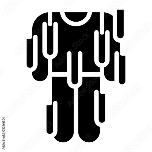 Ghilie Suit icon vector image. Can be used for Battle Royale.