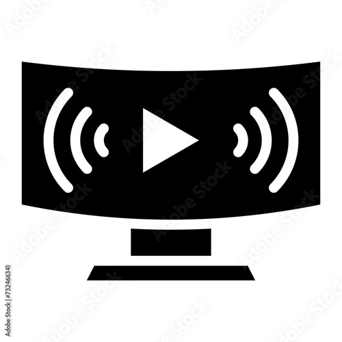 Livestream icon vector image. Can be used for Battle Royale.
