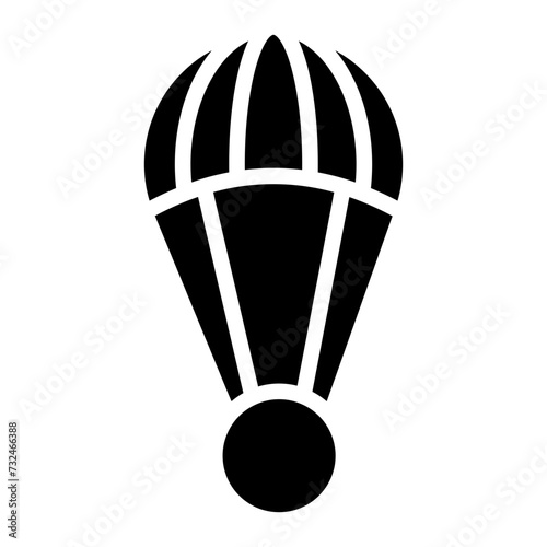 Parachute icon vector image. Can be used for Battle Royale.