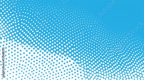 Illustration of blue dots on a white gradient background