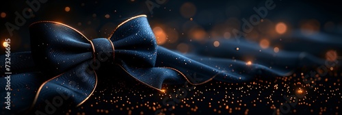Glowing Bowtie: A Sparkling Accessory for the New Year's Eve Celebration Generative AI