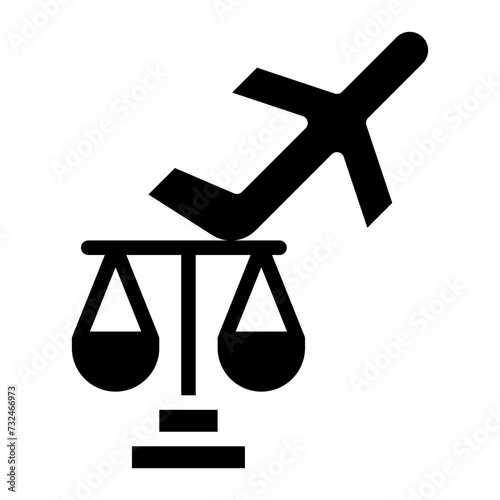 Legalities icon vector image. Can be used for Airline.