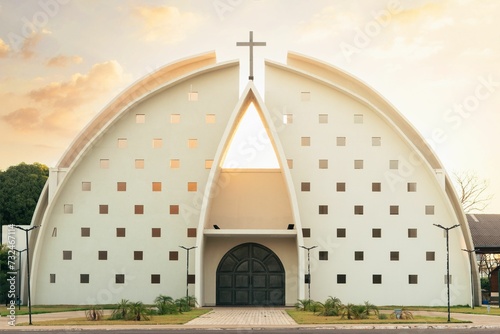 Wallpaper Mural Church in Brazil with unique architecture Torontodigital.ca