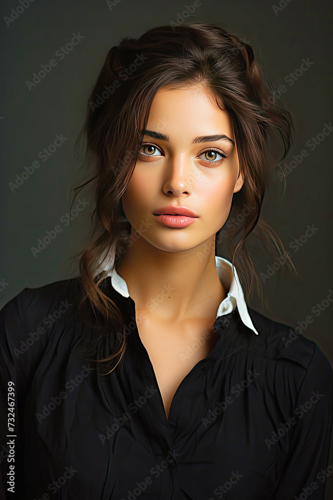 portrait of a young beautiful girl portrait of a young beautiful girl