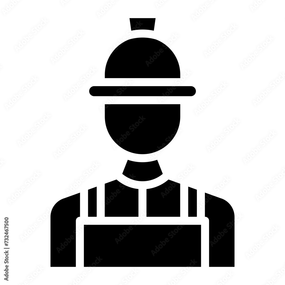 Factory Worker Male icon vector image. Can be used for Industry. Factory Worker Male icon vector image. Can be used for Industry.