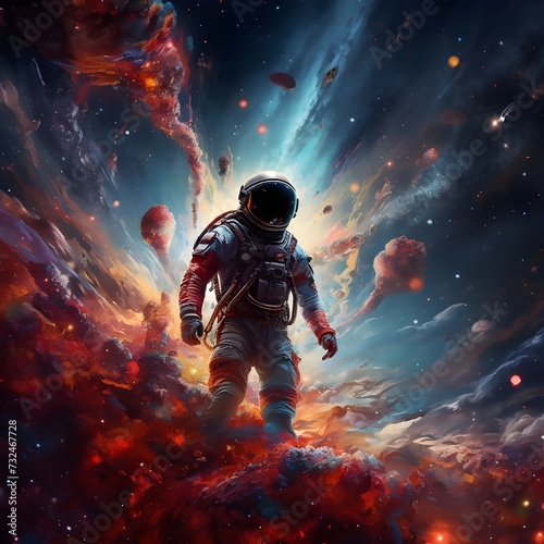 astronaut in space © zahida 