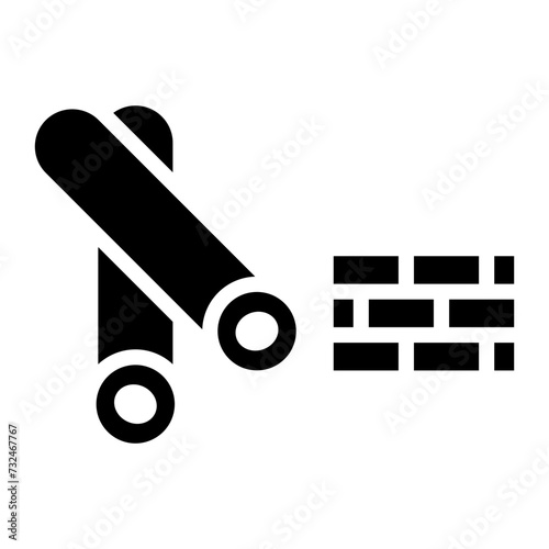 Raw Material icon vector image. Can be used for Industry.