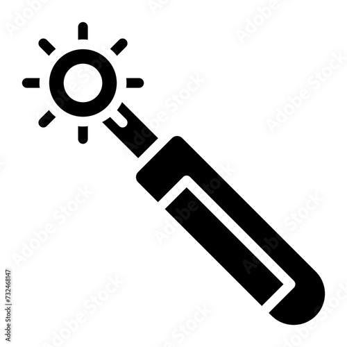 Leather Punch icon vector image. Can be used for Science.