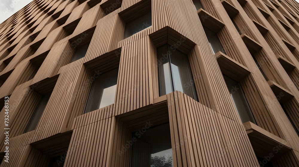 custom made wallpaper toronto digitalAI generated illustration of an exterior of a modern building