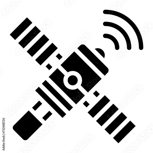Space Station icon vector image. Can be used for Science Fiction.