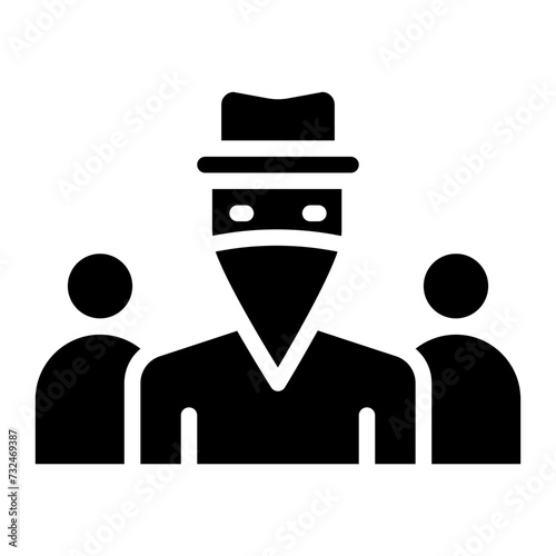 Gang icon vector image. Can be used for Prison.