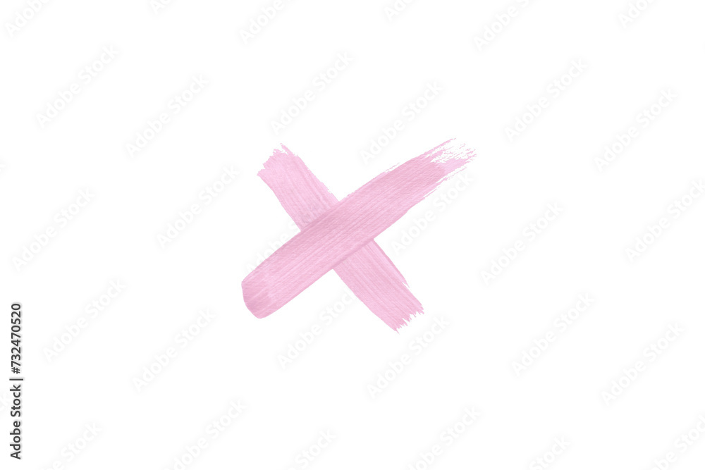 Obraz premium Pink watercolor background. Artistic hand paint. Isolated on transparent background.