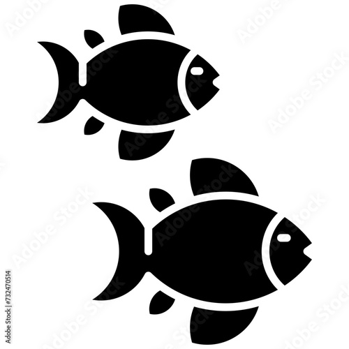 Fishes icon vector image. Can be used for Coastline.