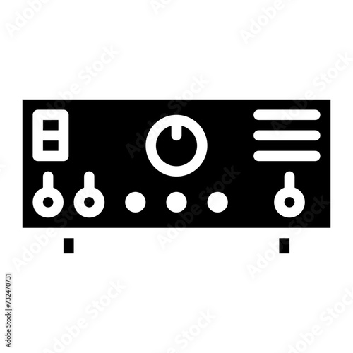Amplifier icon vector image. Can be used for Instrument.