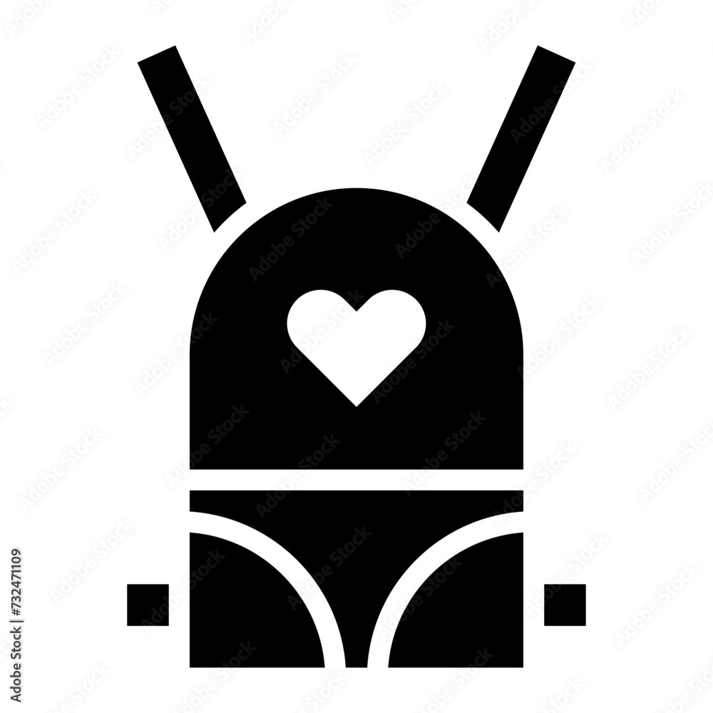 Baby Carrier icon vector image. Can be used for Baby Shower. Baby Carrier icon vector image. Can be used for Baby Shower.