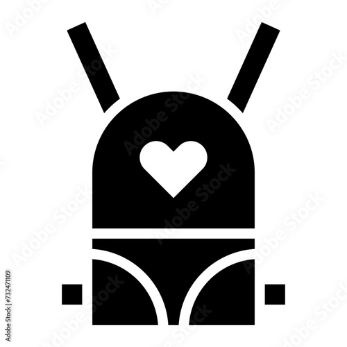 Baby Carrier icon vector image. Can be used for Baby Shower.