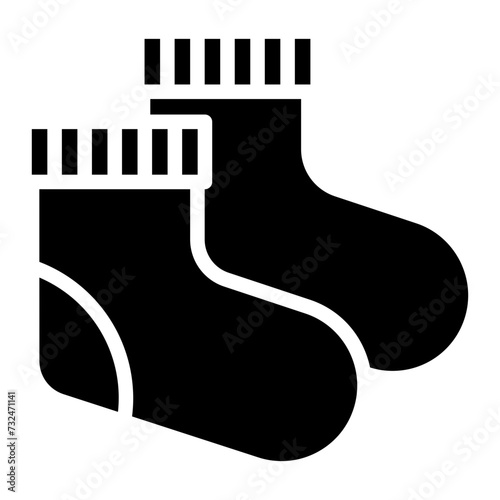 Baby Socks icon vector image. Can be used for Baby Shower.