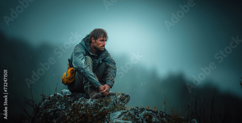 person in the forest, photographing individuals overcoming physical or mental challenges with determination