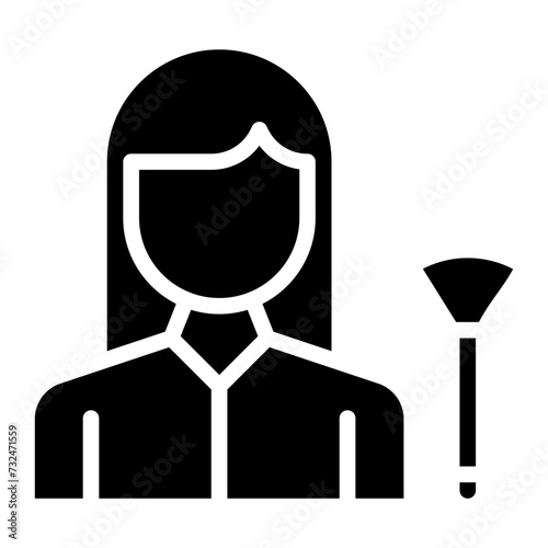 Cosmetologist icon vector image. Can be used for Diversity.