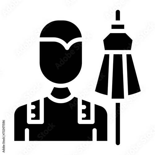 Fashion Designer icon vector image. Can be used for Diversity.