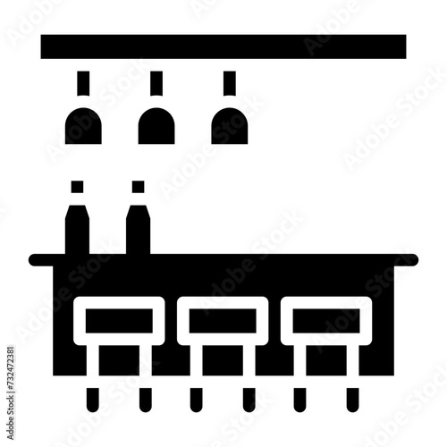 Bar icon vector image. Can be used for Casino.