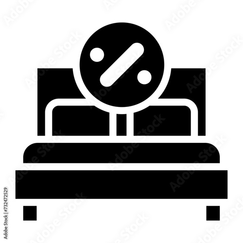 Discounted Rooms icon vector image. Can be used for Casino.
