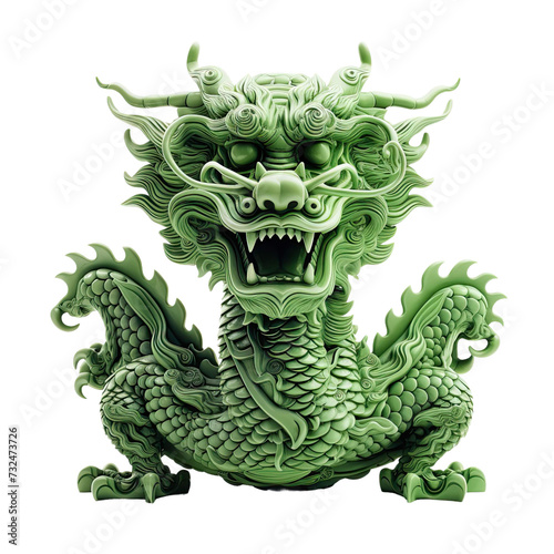 Dragon carved on transparent background © Classy designs
