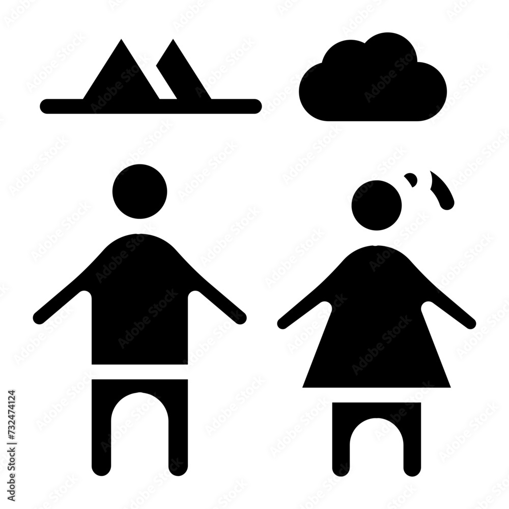 Obraz premium Family Adventure icon vector image. Can be used for Adventure.