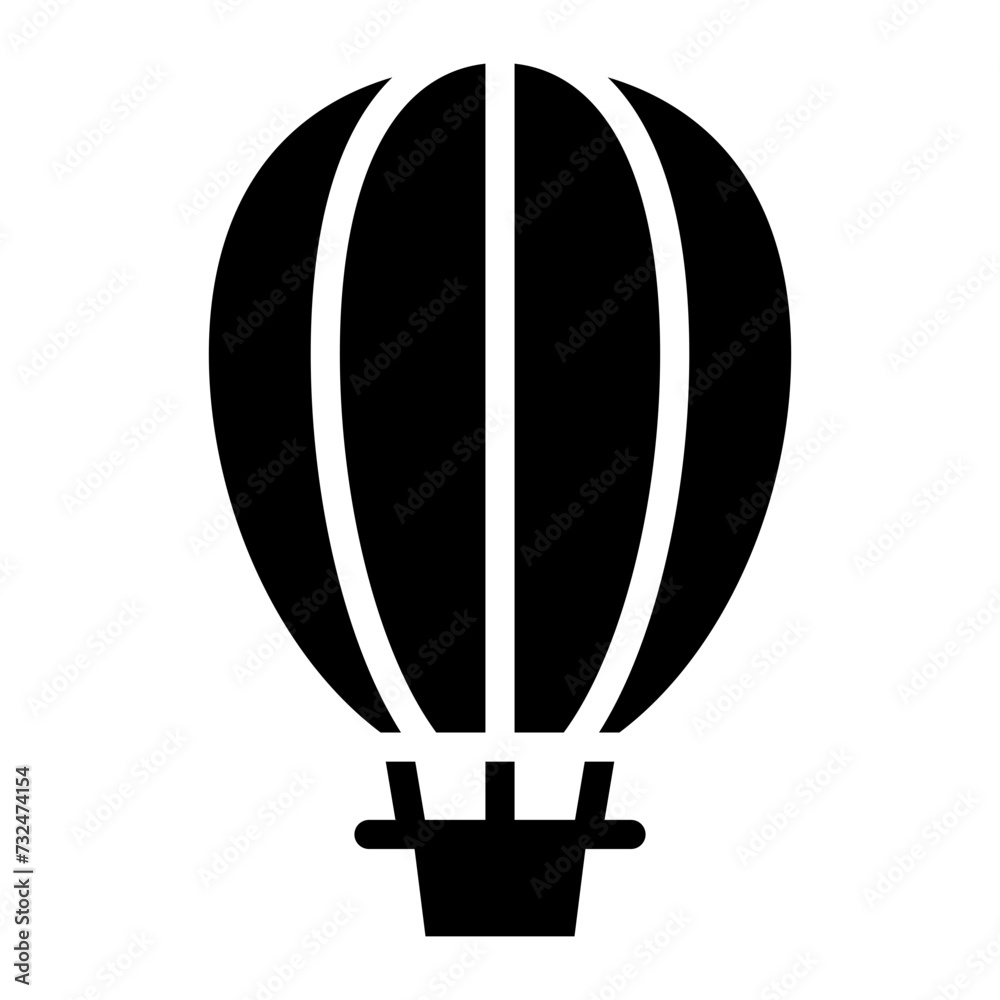 Hot Air Ballooning icon vector image. Can be used for Adventure. Hot Air Ballooning icon vector image. Can be used for Adventure.