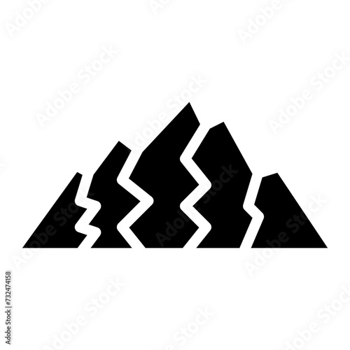 Mountain icon vector image. Can be used for Adventure.