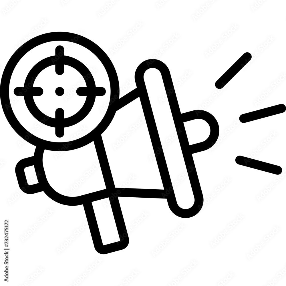 Target Advertising Icon Target Advertising Icon