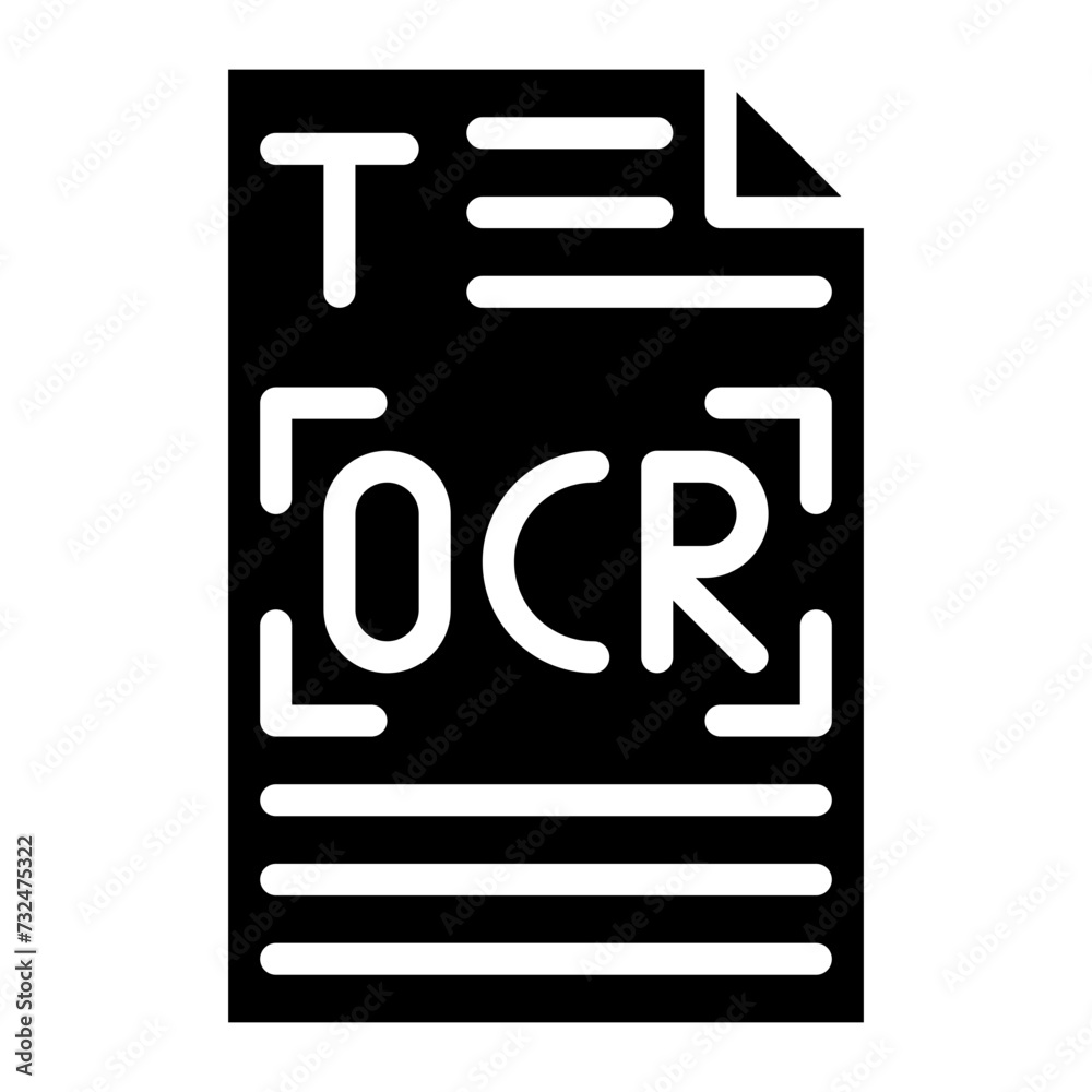 Handwritten Ocr icon vector image. Can be used for Printing. Handwritten Ocr icon vector image. Can be used for Printing.