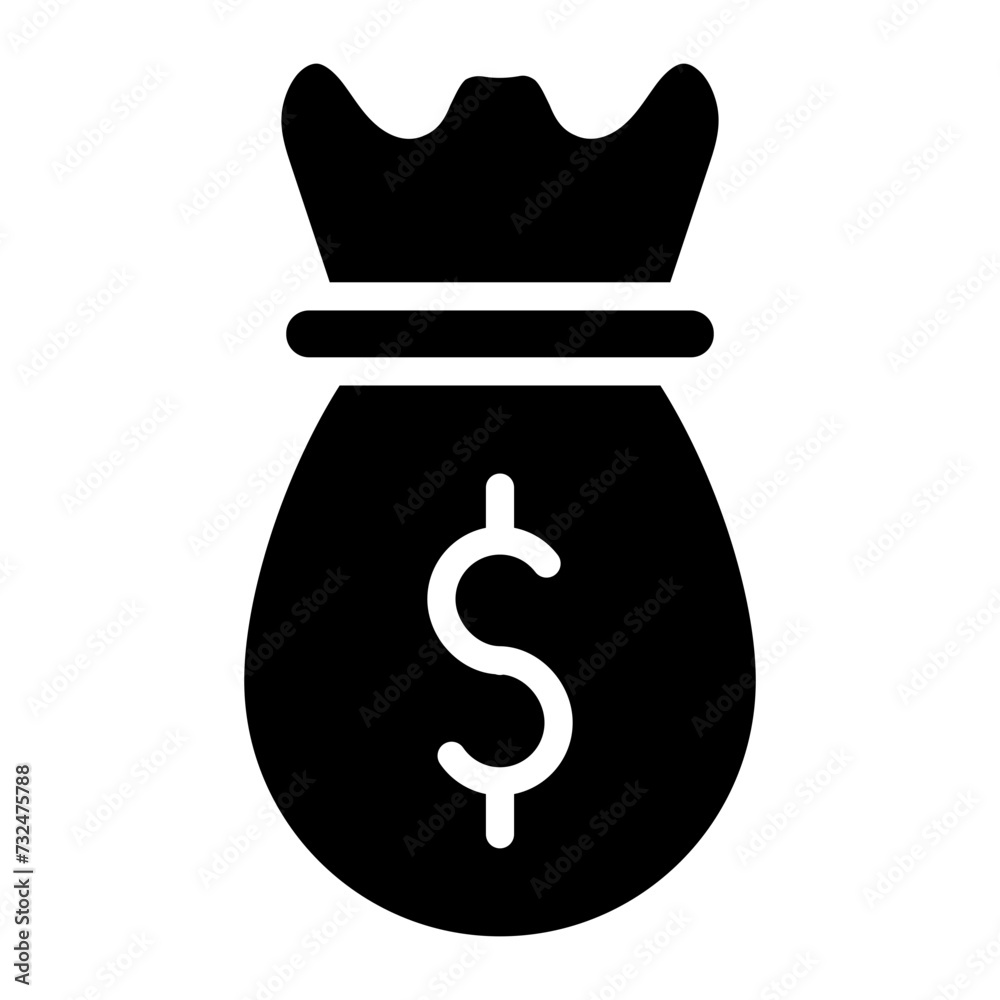 Money Bag icon vector image. Can be used for Carnival. Money Bag icon vector image. Can be used for Carnival.