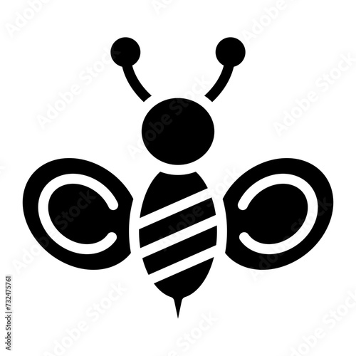 Honeybee icon vector image. Can be used for Carnival.