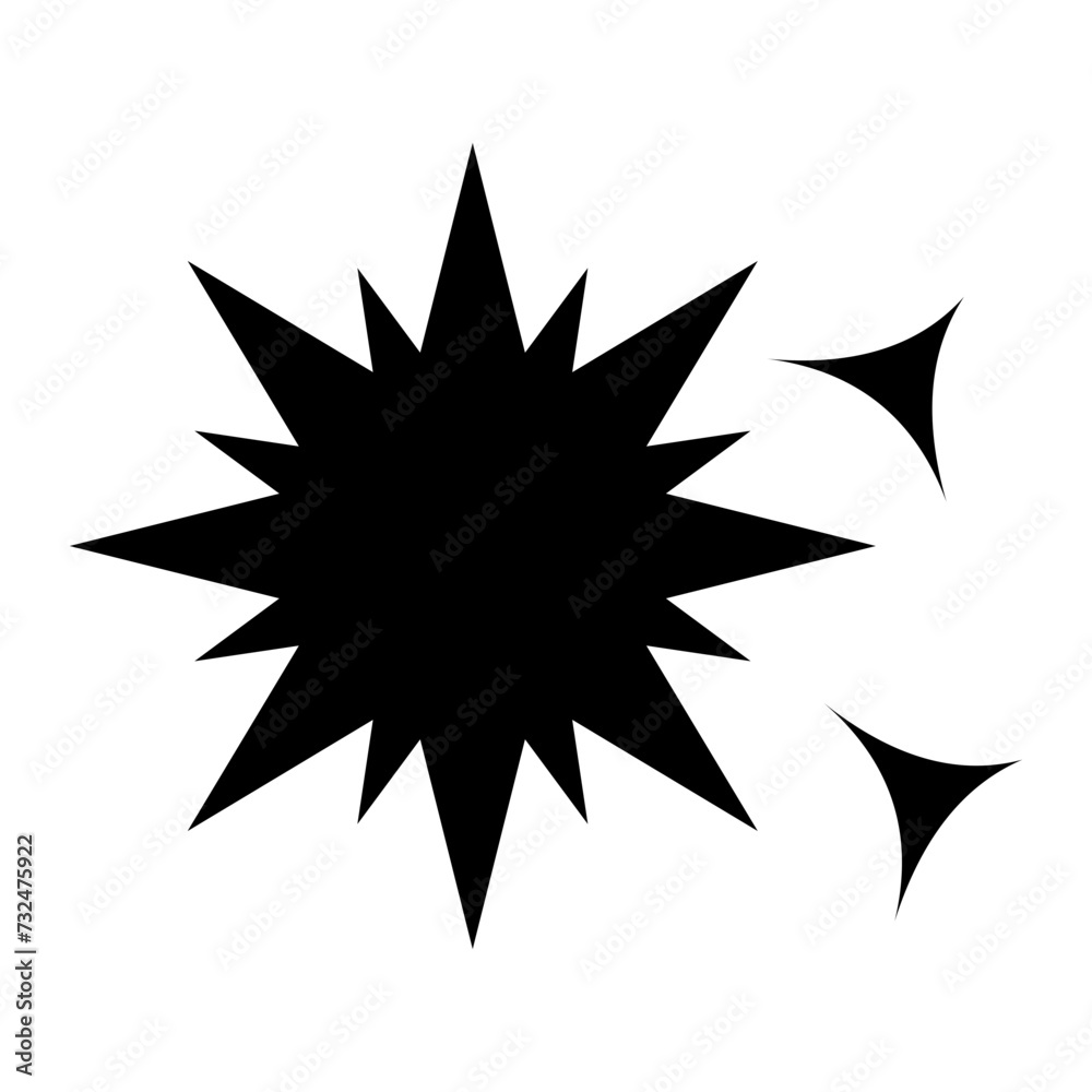 Sparkles icon vector image. Can be used for Carnival. Sparkles icon vector image. Can be used for Carnival.