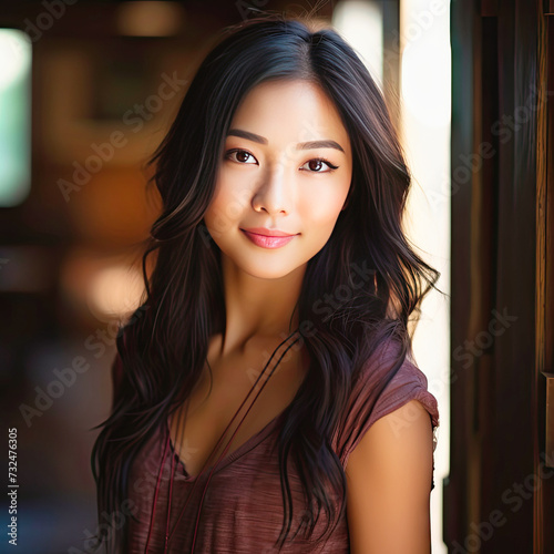 portrait of a beautiful Korean girl