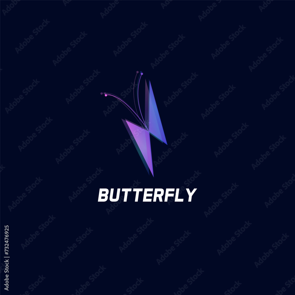 colorful butterfly logo template. an illustration concept Butterfly logo, Vector logo template colorful butterfly logo template. an illustration concept Butterfly logo, Vector logo template