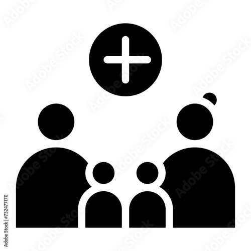 Positive Parenting icon vector image. Can be used for Child Adoption.