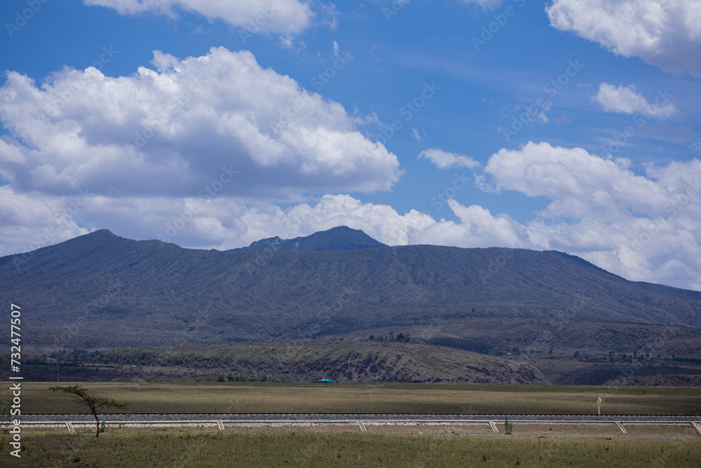 Fototapeta premium clouds over the mountains