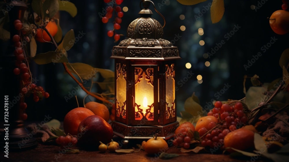 your digital world with the mystique of an Oriental Colored Lantern With Dates fruit. your digital world with the mystique of an Oriental Colored Lantern With Dates fruit.